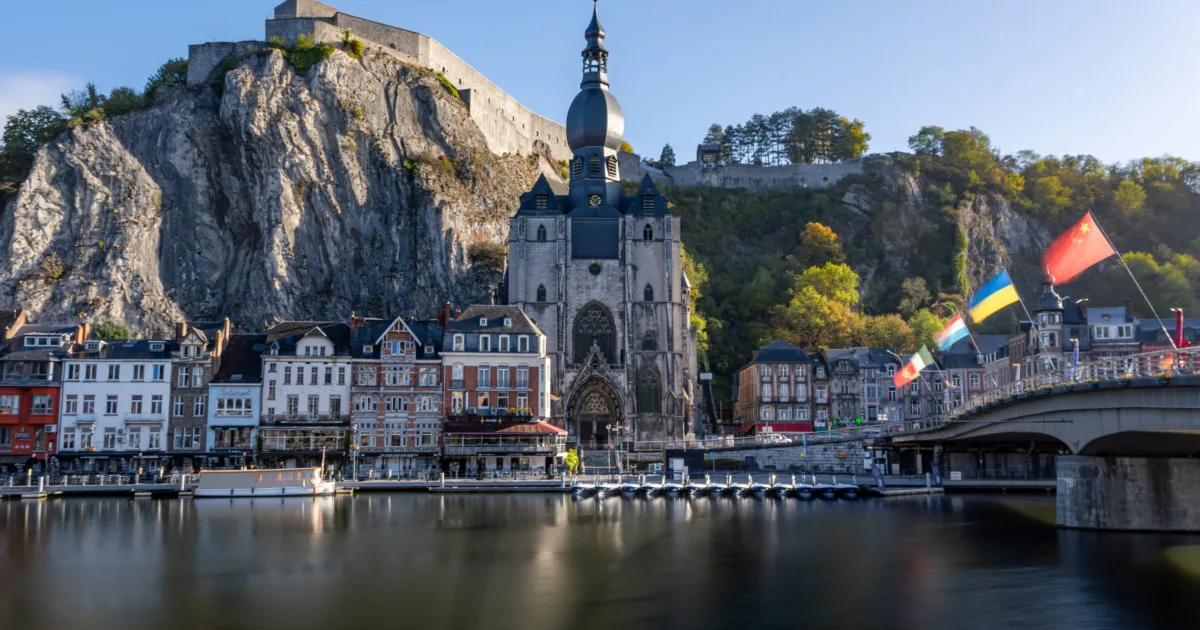 Dinant on the Meuse, with the Collegiate Church and the Citadel
